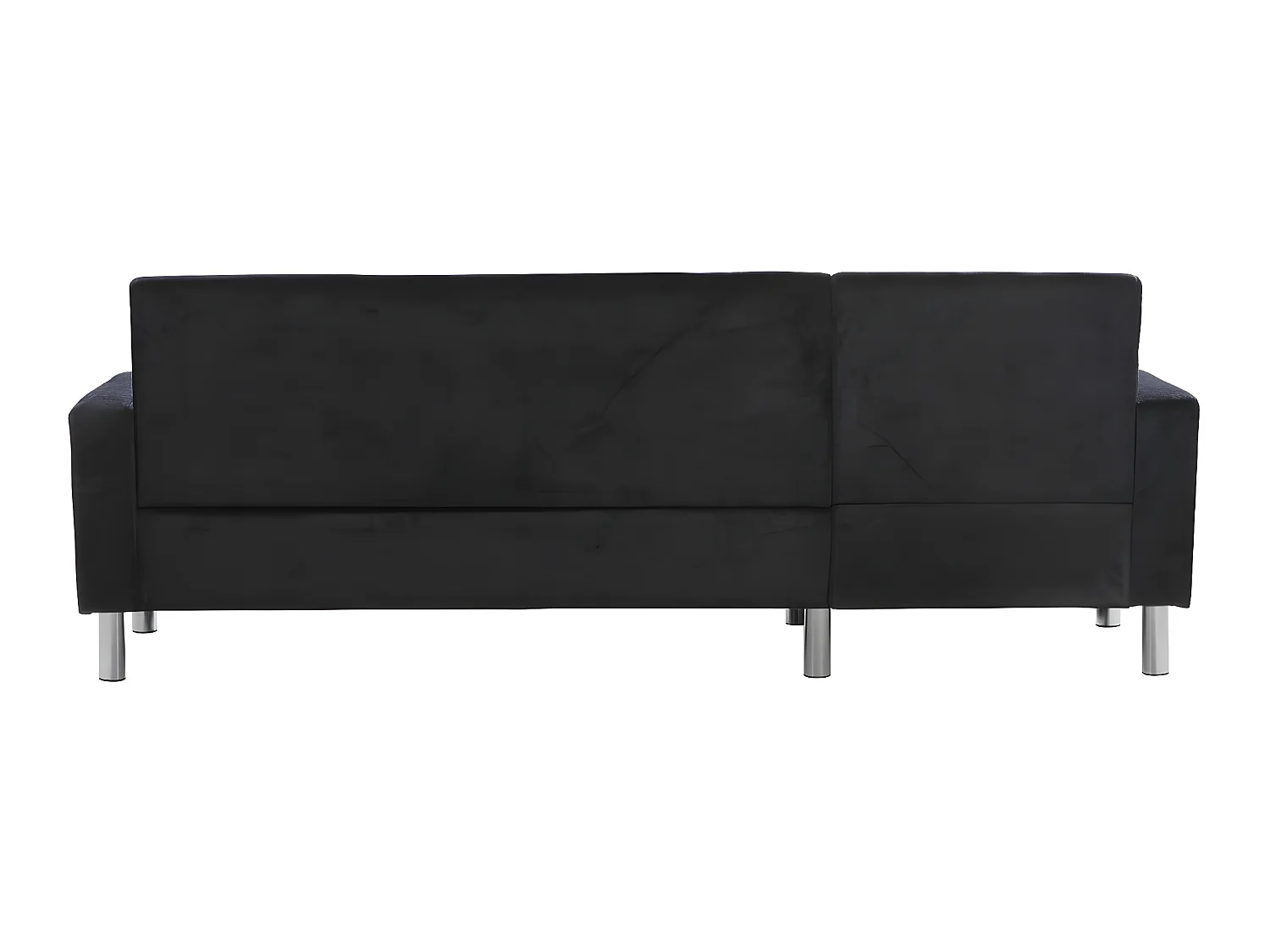 Canapé d'angle tissu réversible "Rio" - 4 places - Gris anthracite