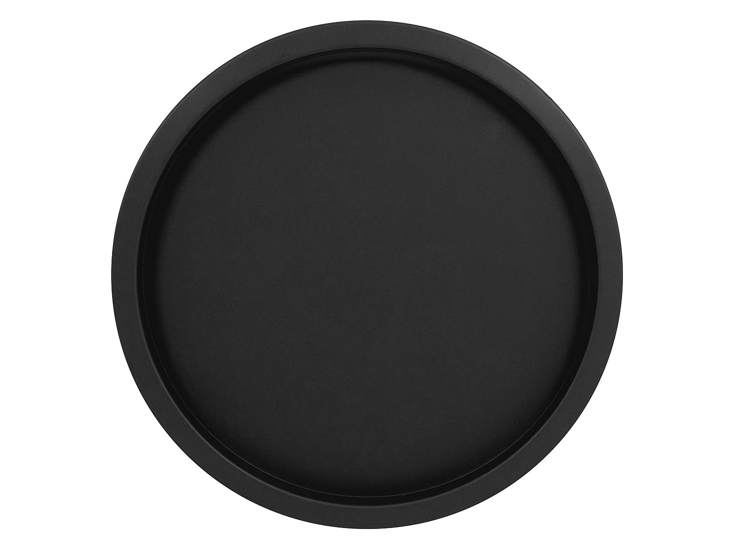 Mesa de centro redonda con tapa de metal negro ECD Germany