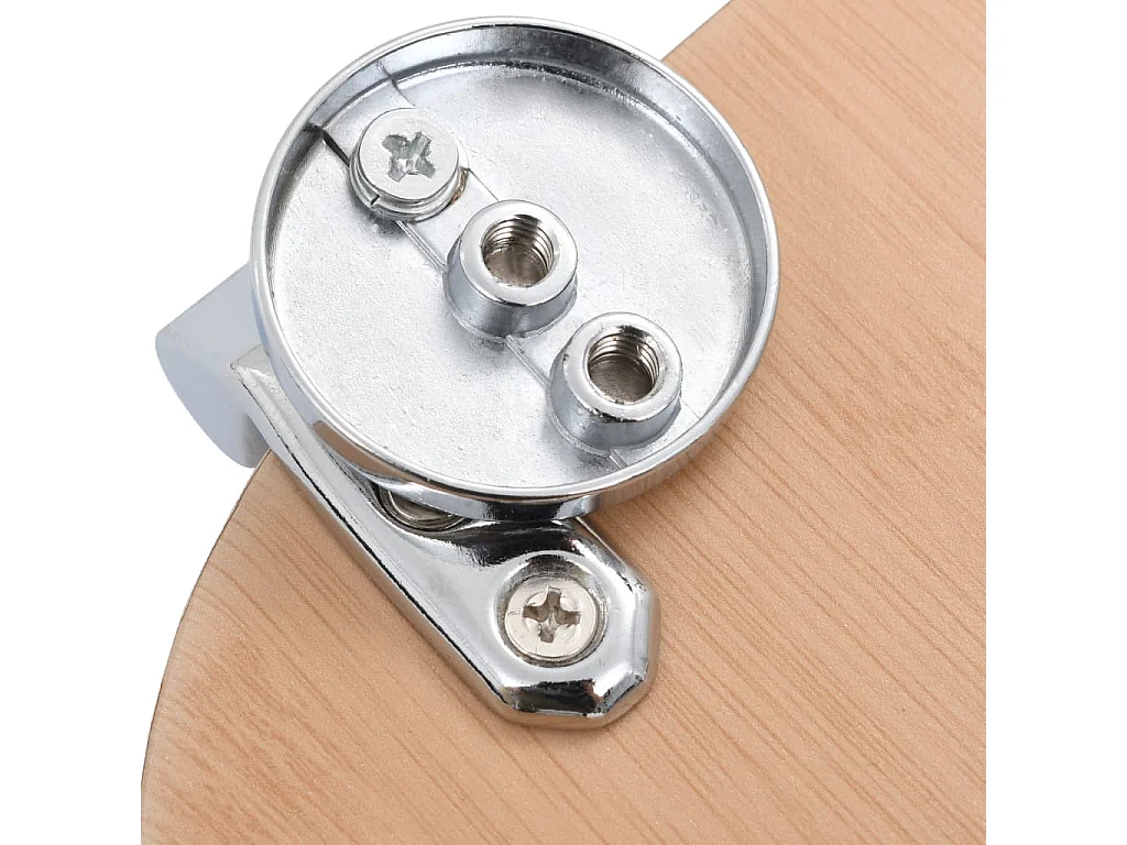 Lot de deux sièges effet bois marron 42.5 x 35.8 x 5 cm 02_0002963