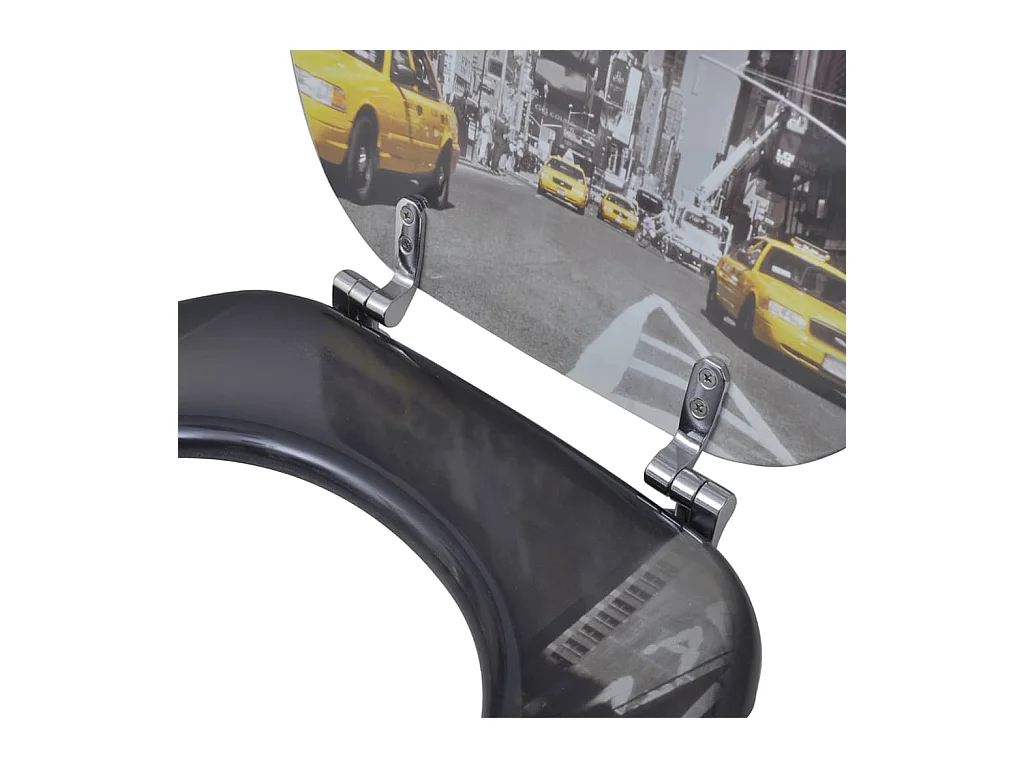 Siège de toilette abattant effet bois 43.7 x 37.8 x 5 cm 02_0002885