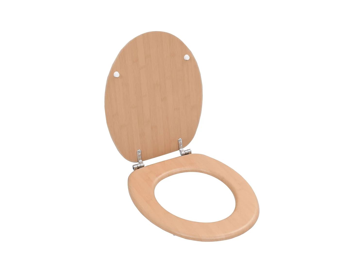 Siège de toilette abattant effet bois marron 42.5 x 35.8 x 5 cm 02_0002897