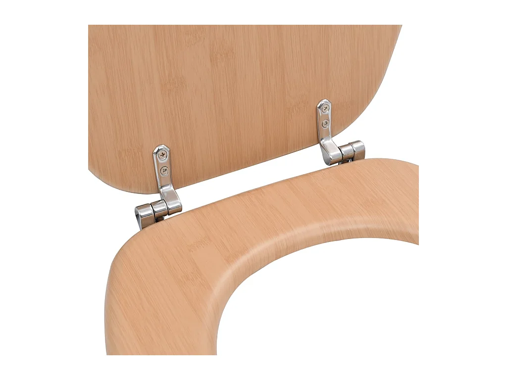 Siège de toilette abattant effet bois marron 42.5 x 35.8 x 5 cm 02_0002897