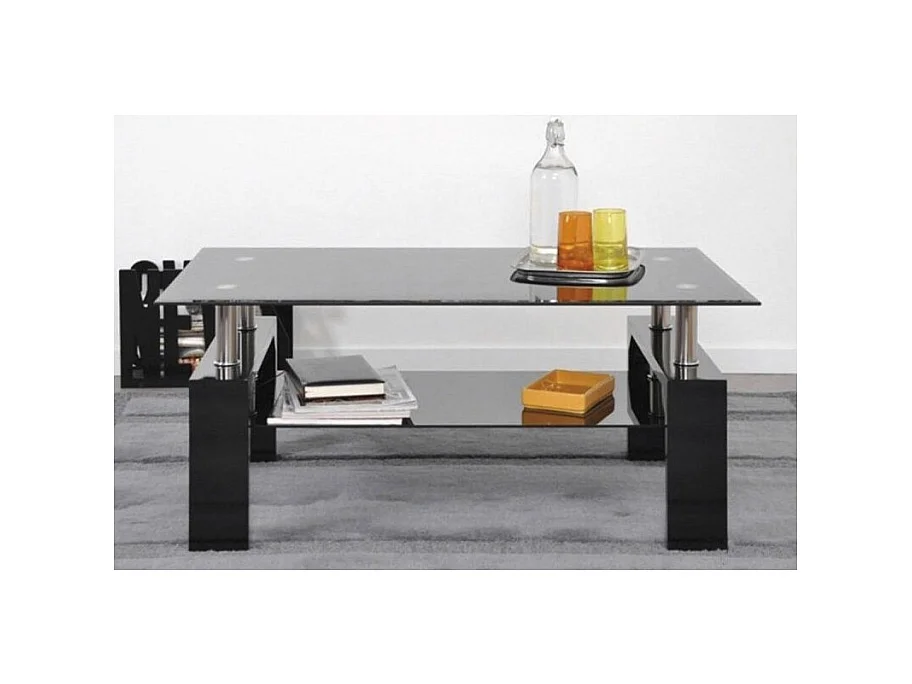 Mesa de centro coleção MAGY. Móvel estilo CONTEMPORÂNEO na cor preta.