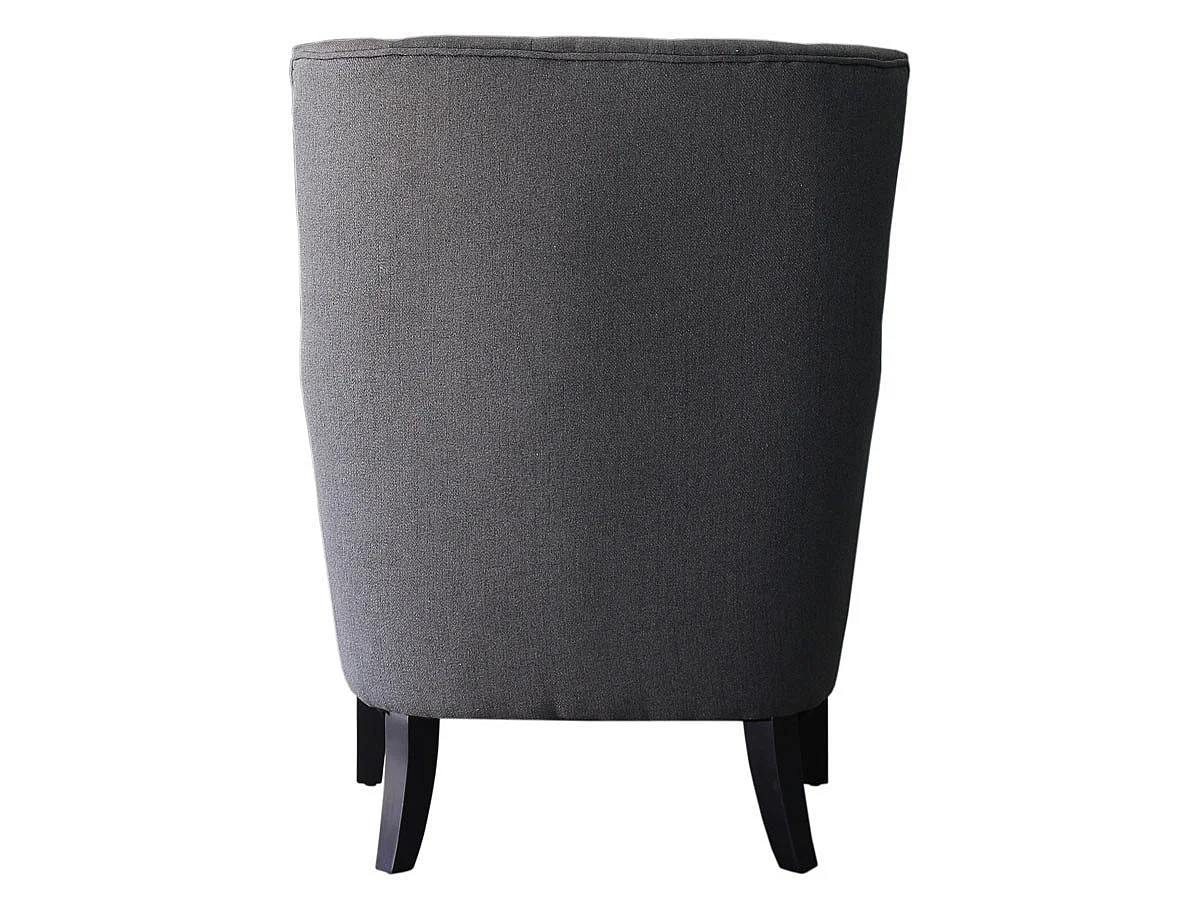 Poltrona Escandinava Tecido "Duchesse" - 76 x 83 x 100,5 cm - Cinza