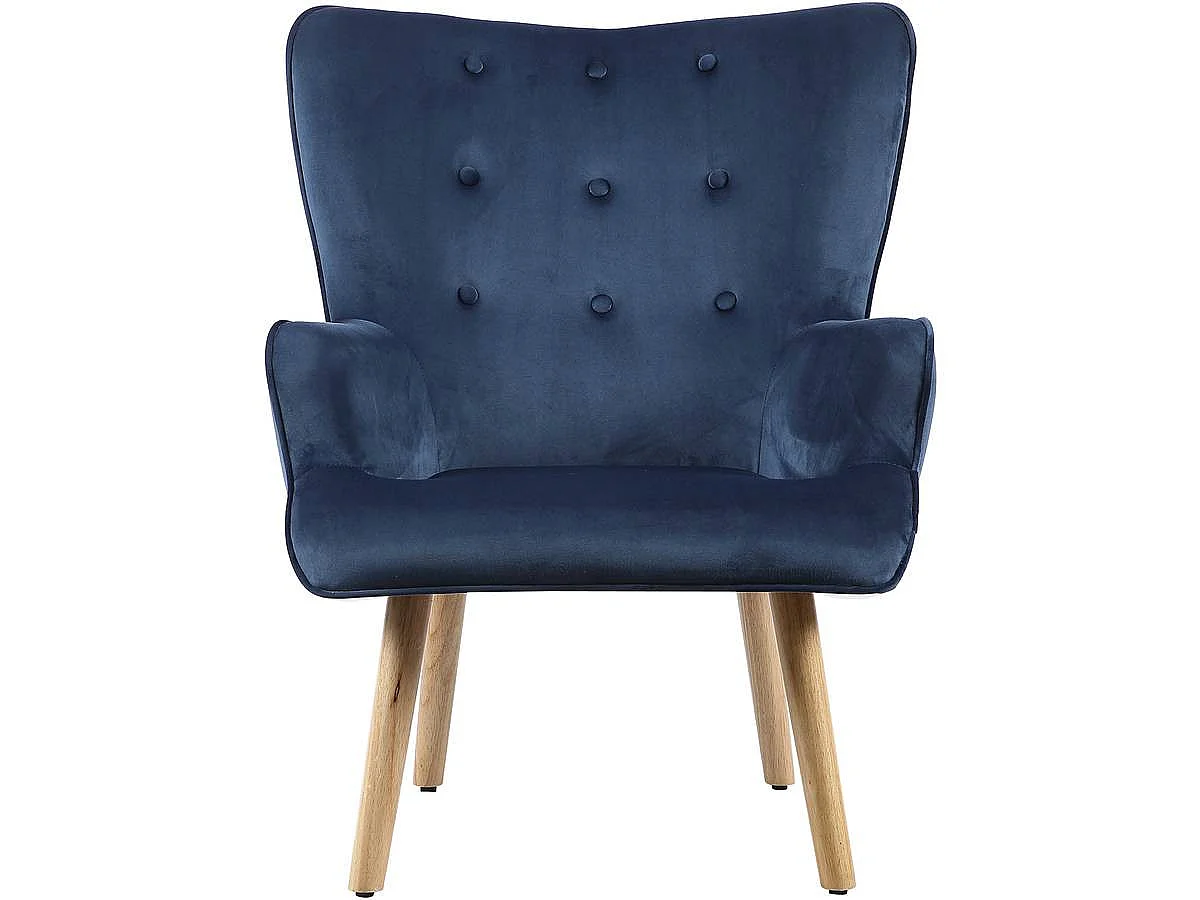Sillón estilo escandinavo "Odense" -  73 x 81 x 92.5 cm - Gris