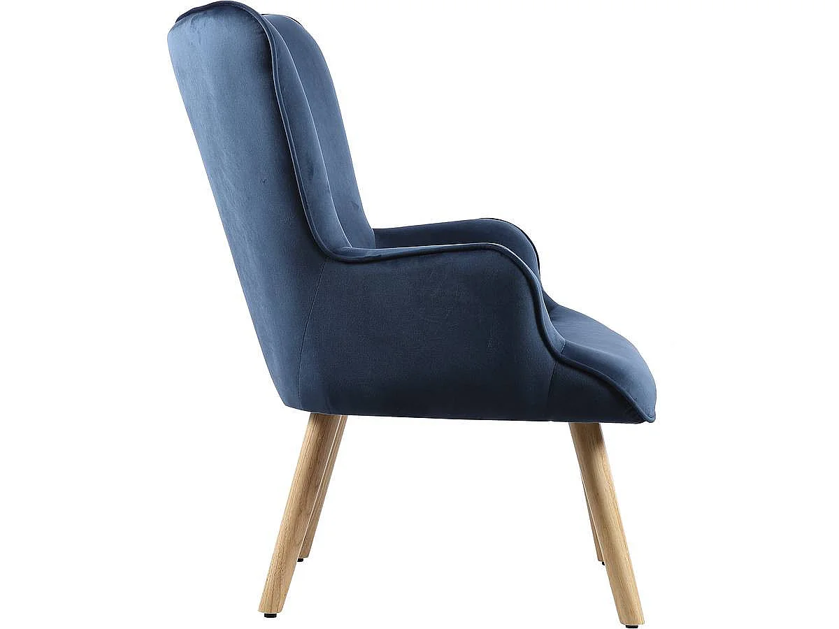 Sillón estilo escandinavo "Odense" -  73 x 81 x 92.5 cm - Gris