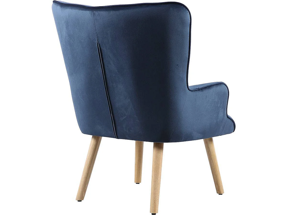 Sillón estilo escandinavo "Odense" -  73 x 81 x 92.5 cm - Gris