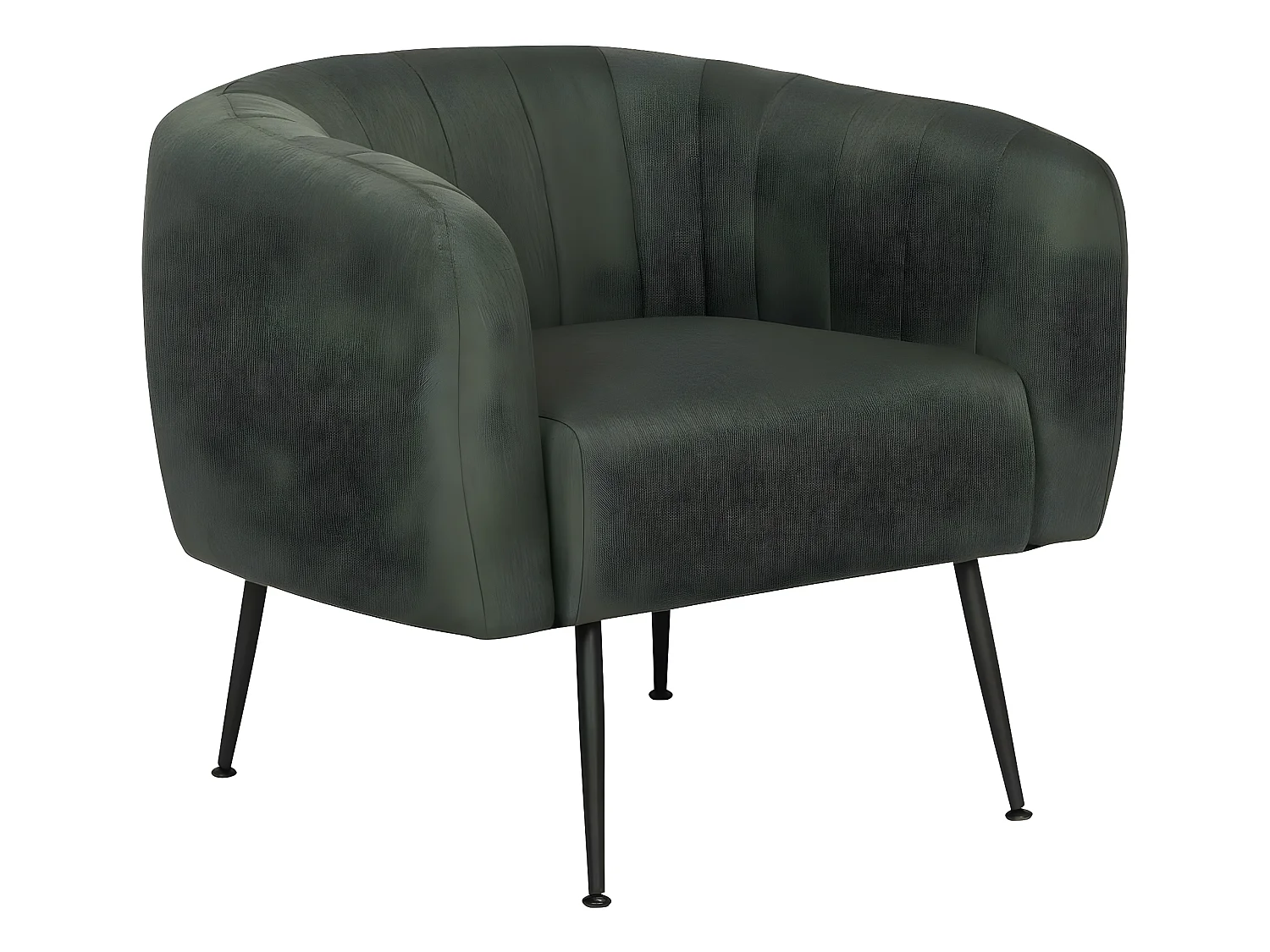 Fauteuil en tissu "Diana" - 1 place - Gris foncé