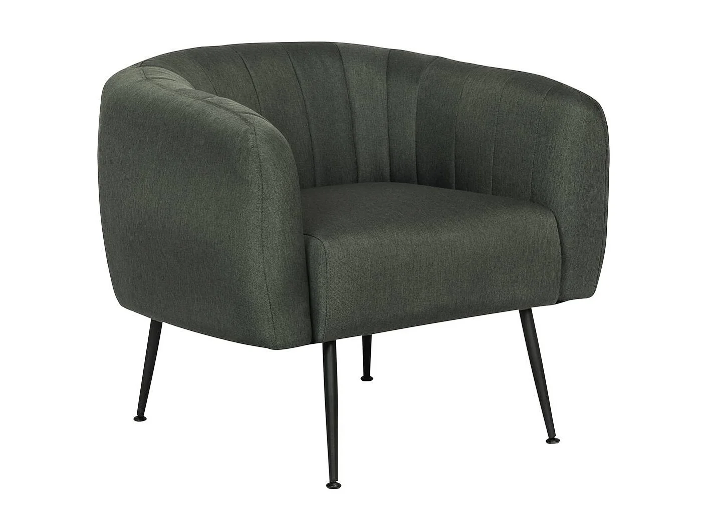 Fauteuil en tissu "Diana" - 1 place - Gris foncé