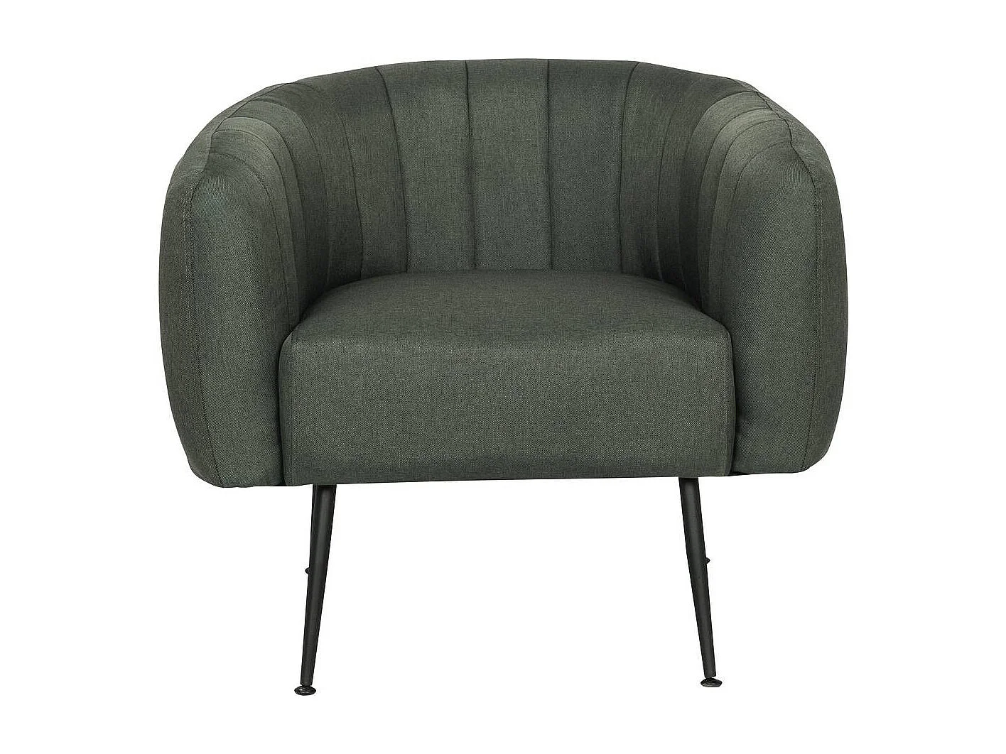 Fauteuil en tissu "Diana" - 1 place - Gris foncé