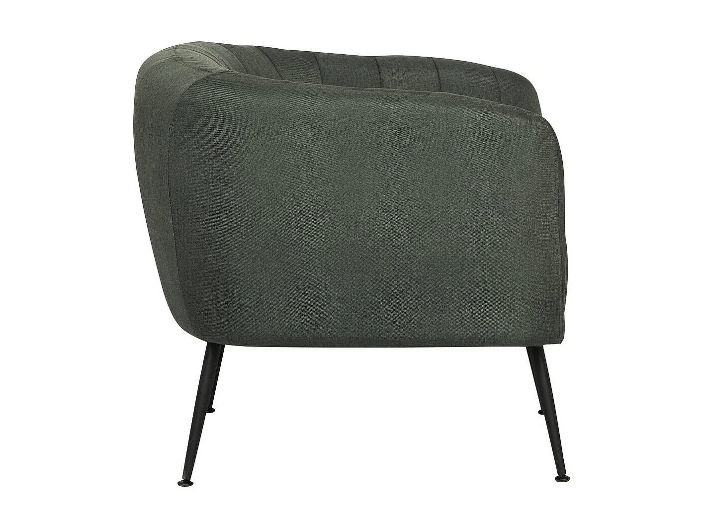 Fauteuil en tissu "Diana" - 1 place - Gris foncé