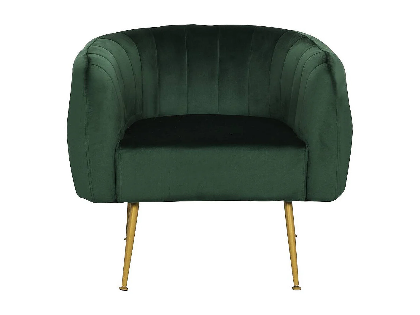Fauteuil en velours "Diana" - 1 place - Vert