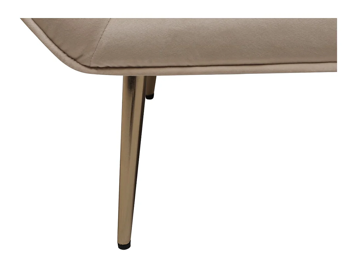 Sessel aus Samt "Austin" - 79 x 71 x 79,5 cm - Beige