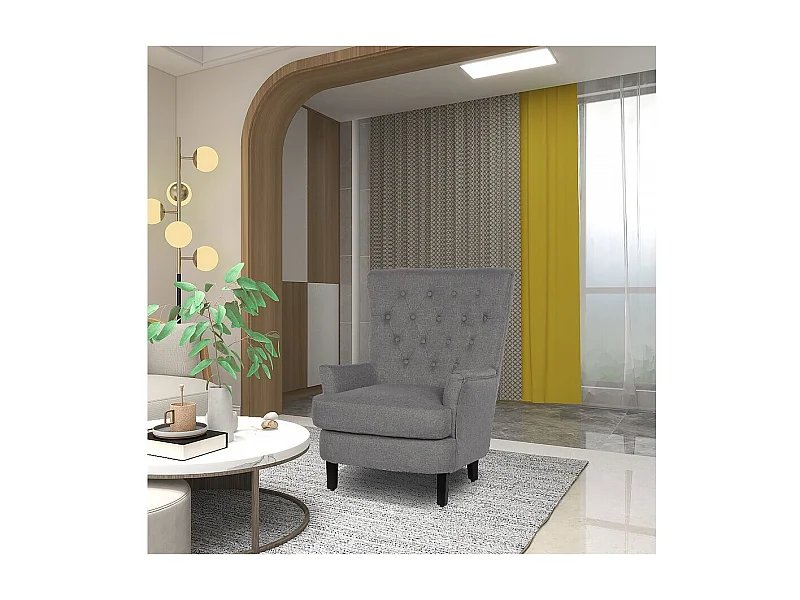 Fauteuil "Arhus" - 1 place - Gris