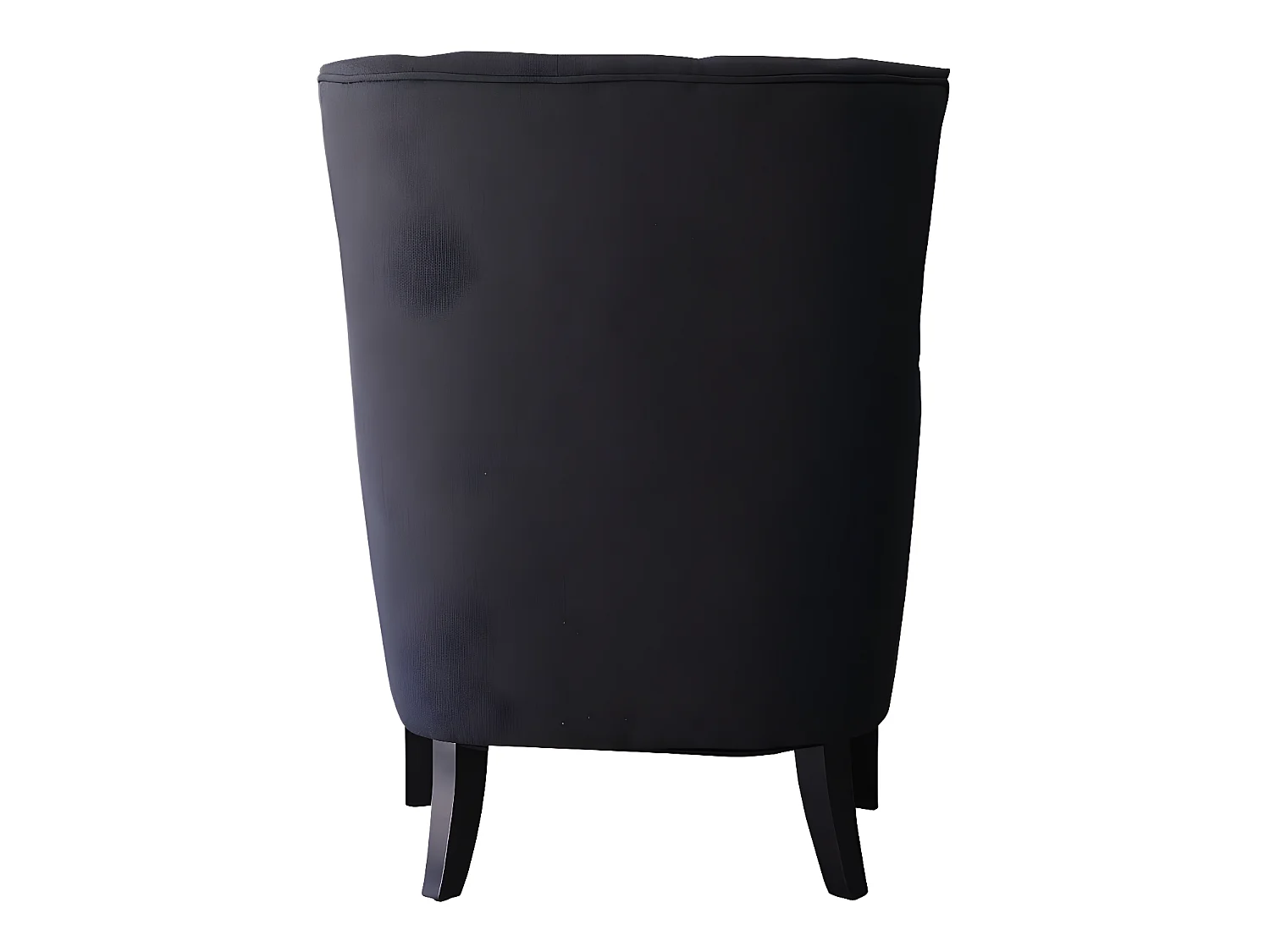 Stoel fauteuil Scandinavisch design stof "Duchesse" - 76 x 83 x 100,5 cm - Zwart