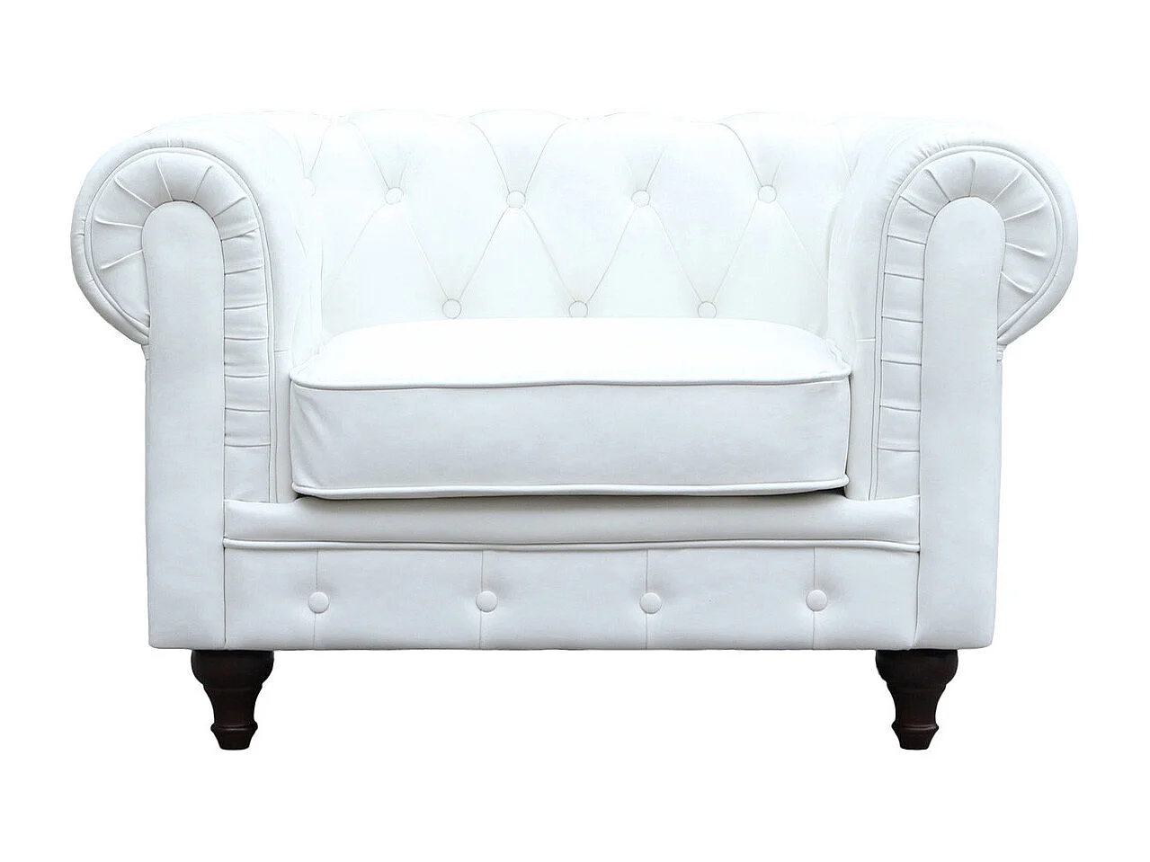 Sillón Chesterfield "Aliza" - Blanco