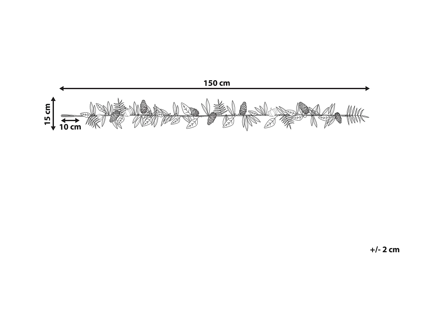 Girlanda 150 cm pomarańczowa MARBELLA