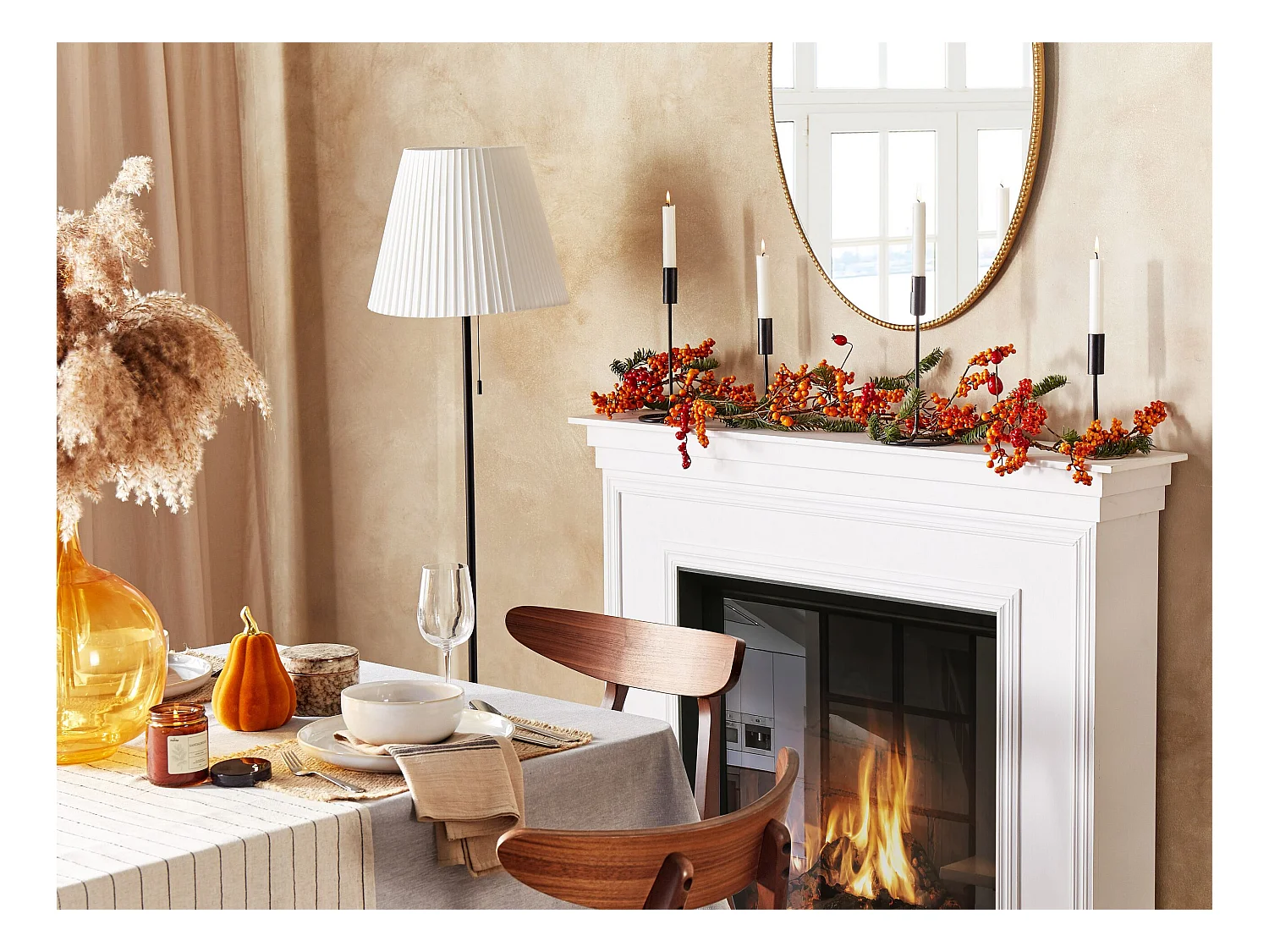 Girlanda 150 cm pomarańczowo-zielona OURENSE