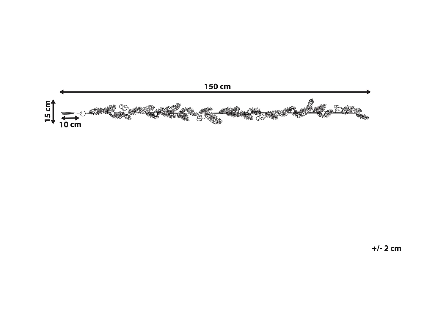 Girlanda 150 cm pomarańczowo-zielona OURENSE