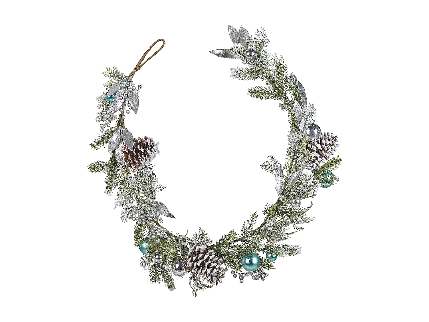 Guirlande groen/zilver 150 cm LLEIDA