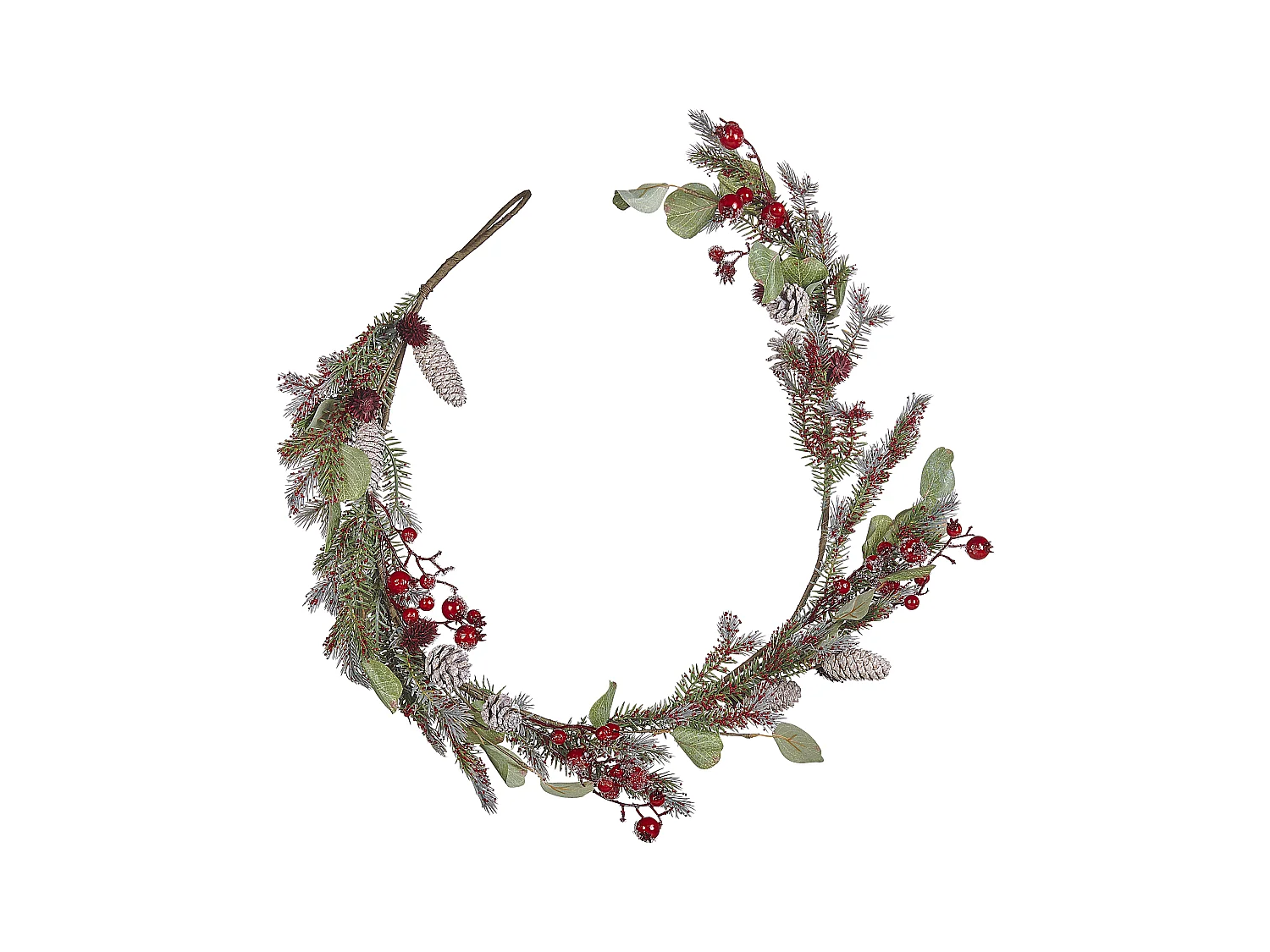 Świąteczna girlanda 150 cm zielono-czerwona IRUN