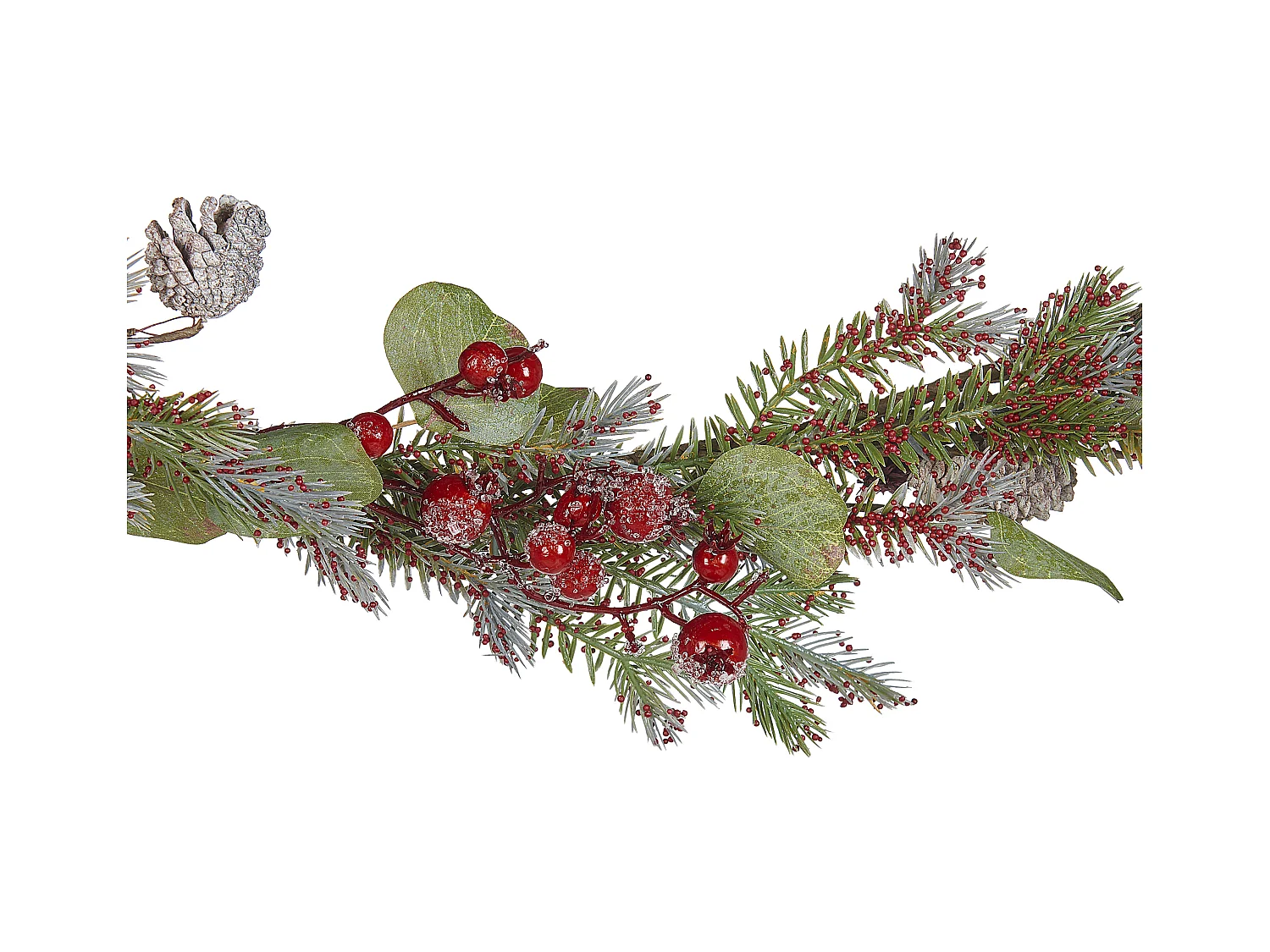 Świąteczna girlanda 150 cm zielono-czerwona IRUN