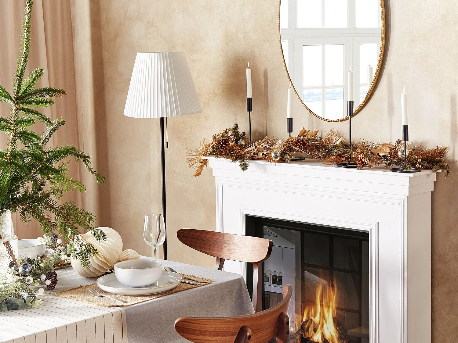 Guirlande de Noël MURCJA 150 cm Doré