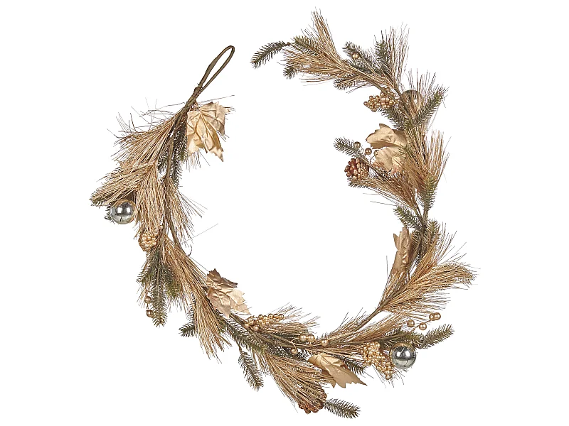 Guirlanda de Natal verde e dourada 150 cm MURCJA