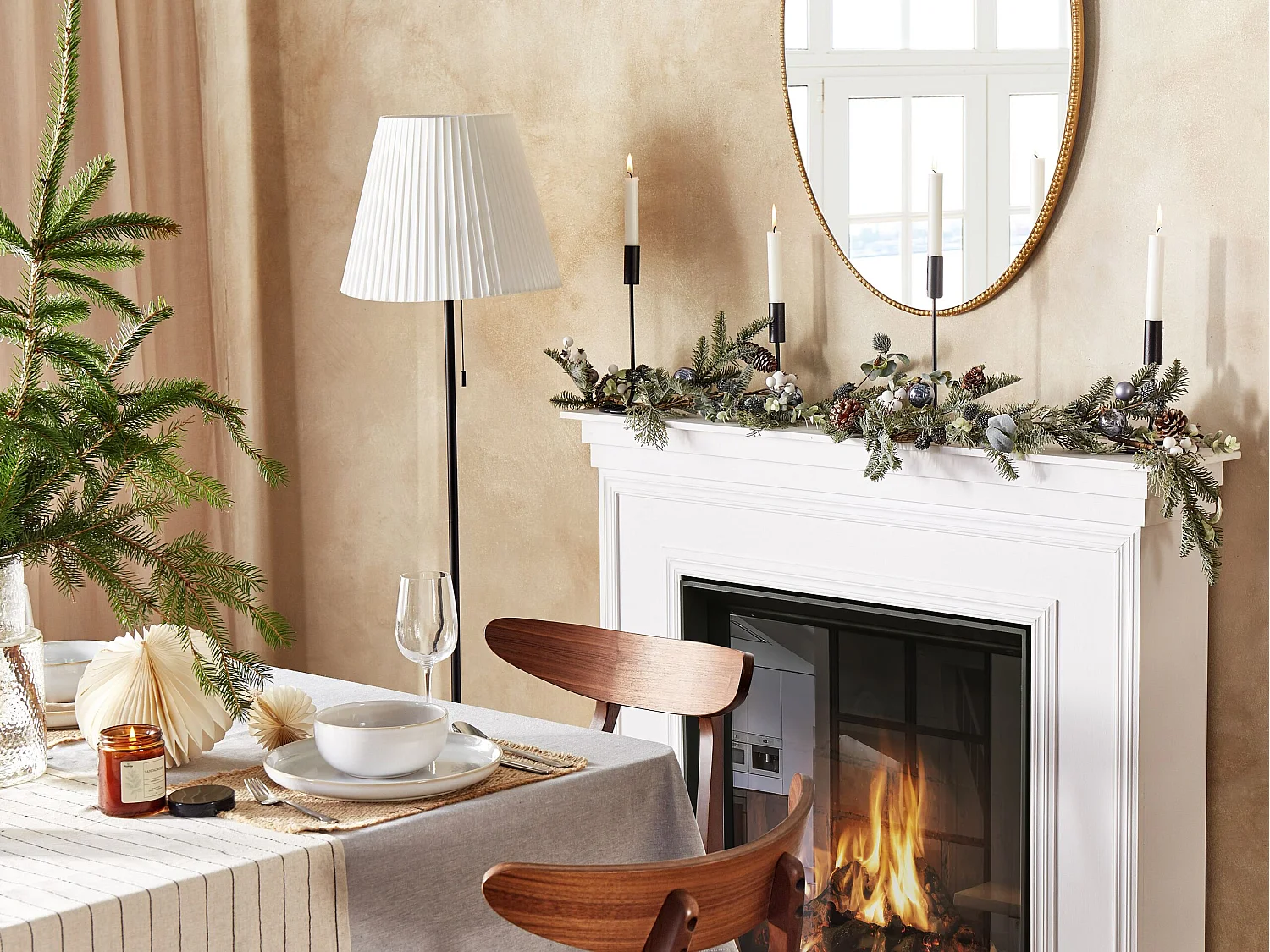 Guirlande de Noël HUELVA 150 cm Vert