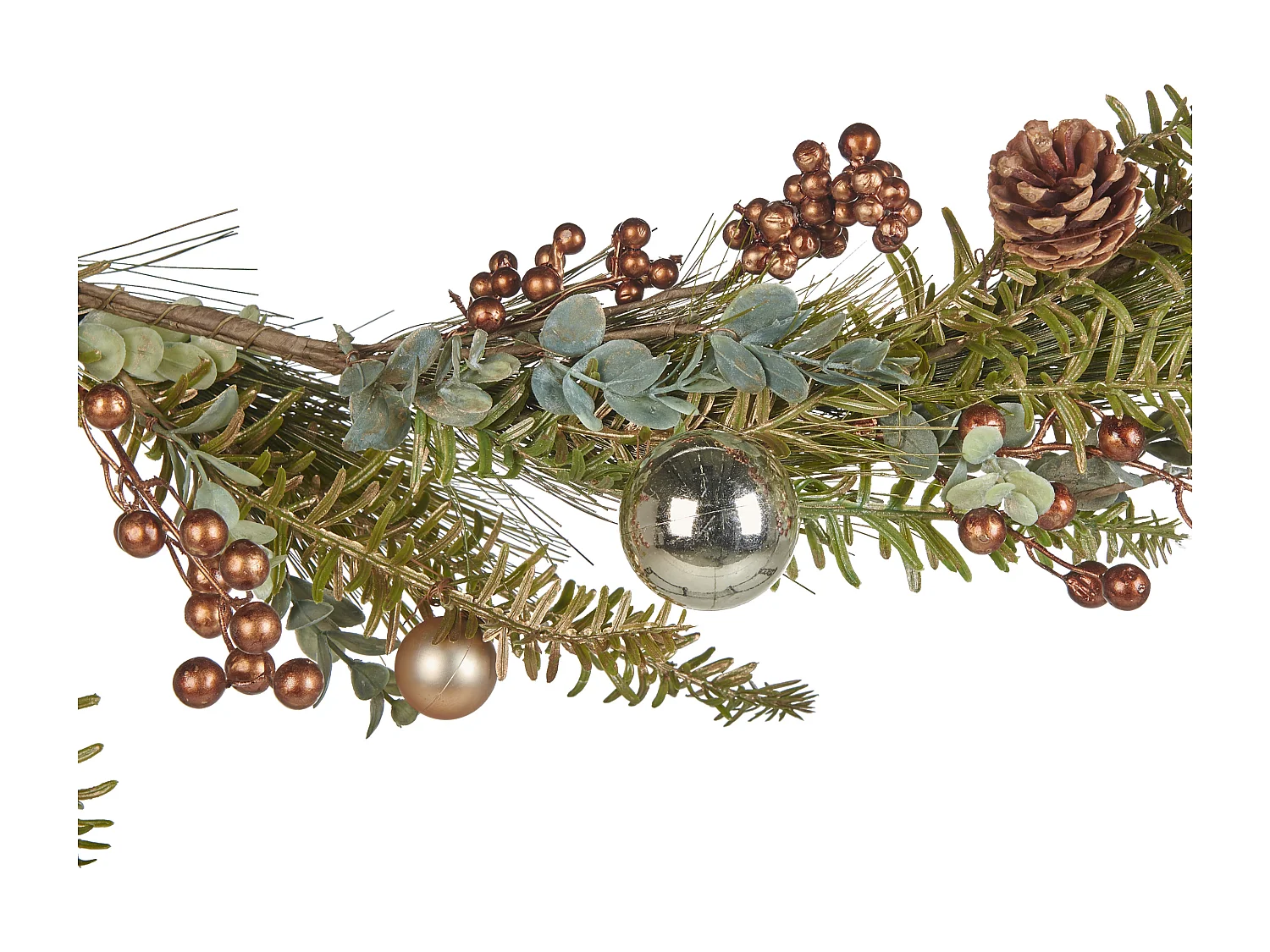 Guirlande groen/koper 150 cm ROTA