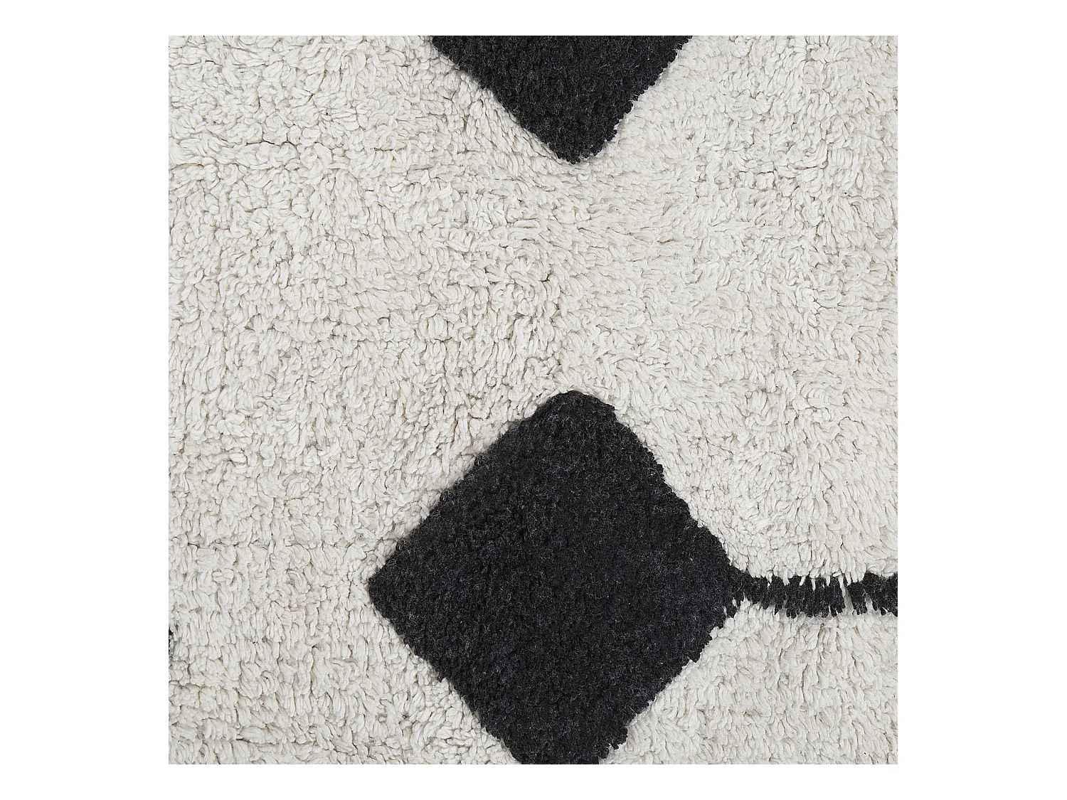 Tapis KHEMISSET Blanc cassé 140 x 200 cm Coton