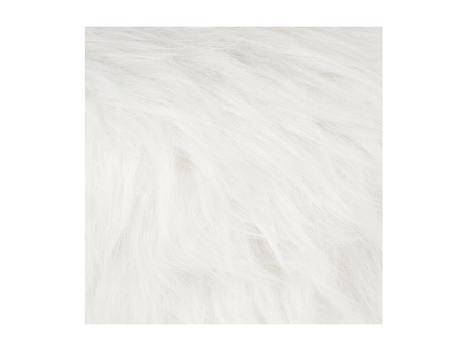 Taburete peludo Madera blanco 30x30x45