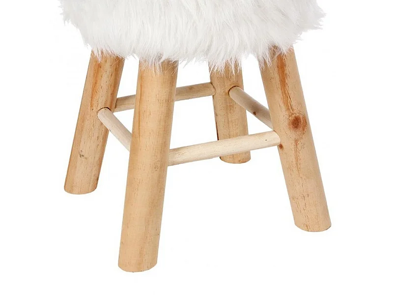 Hocker Holz weiß 30x30x45cm