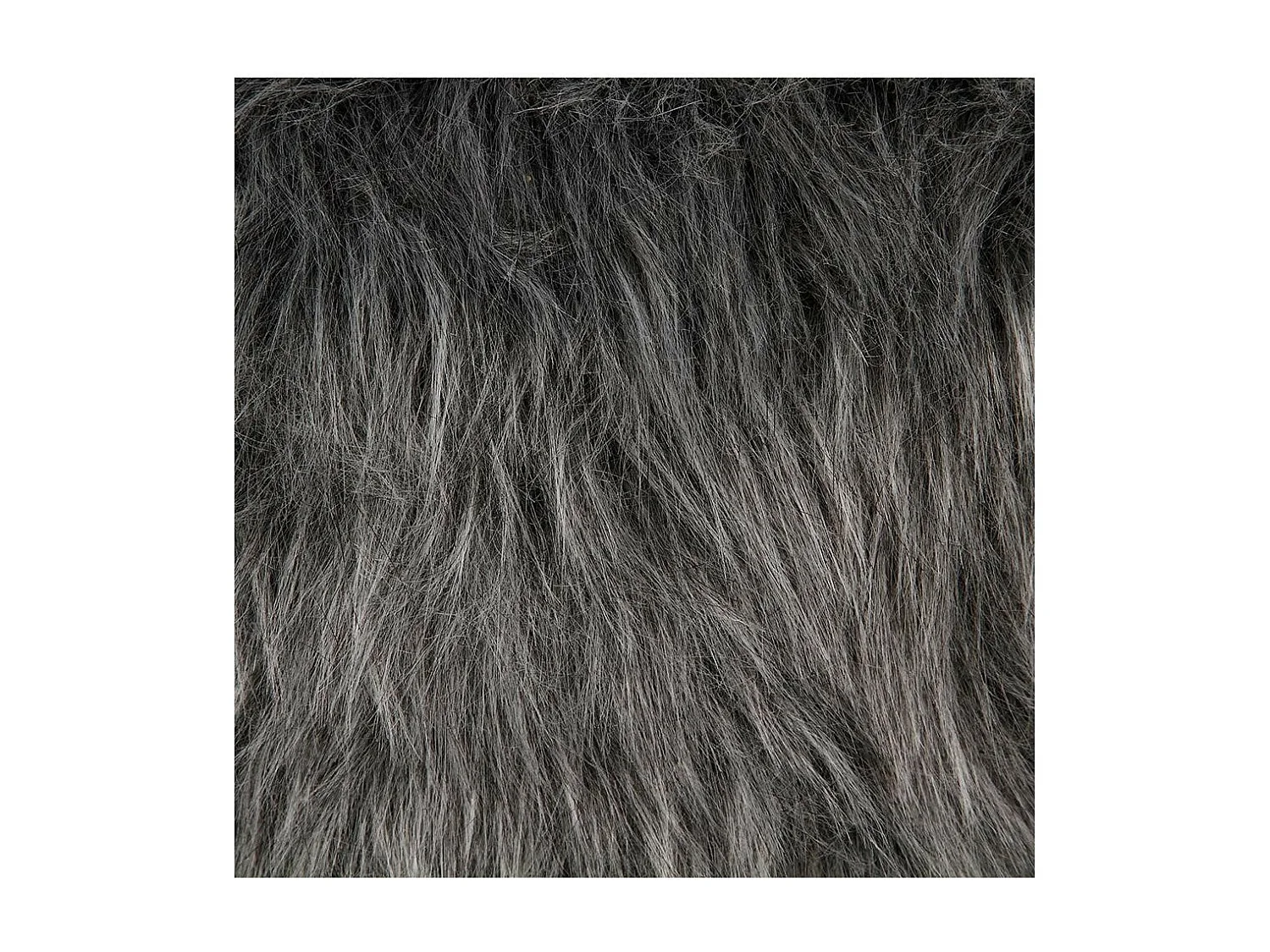 Taburete con asiento pelo de imitación Ø 29,5 x  41,5 cm