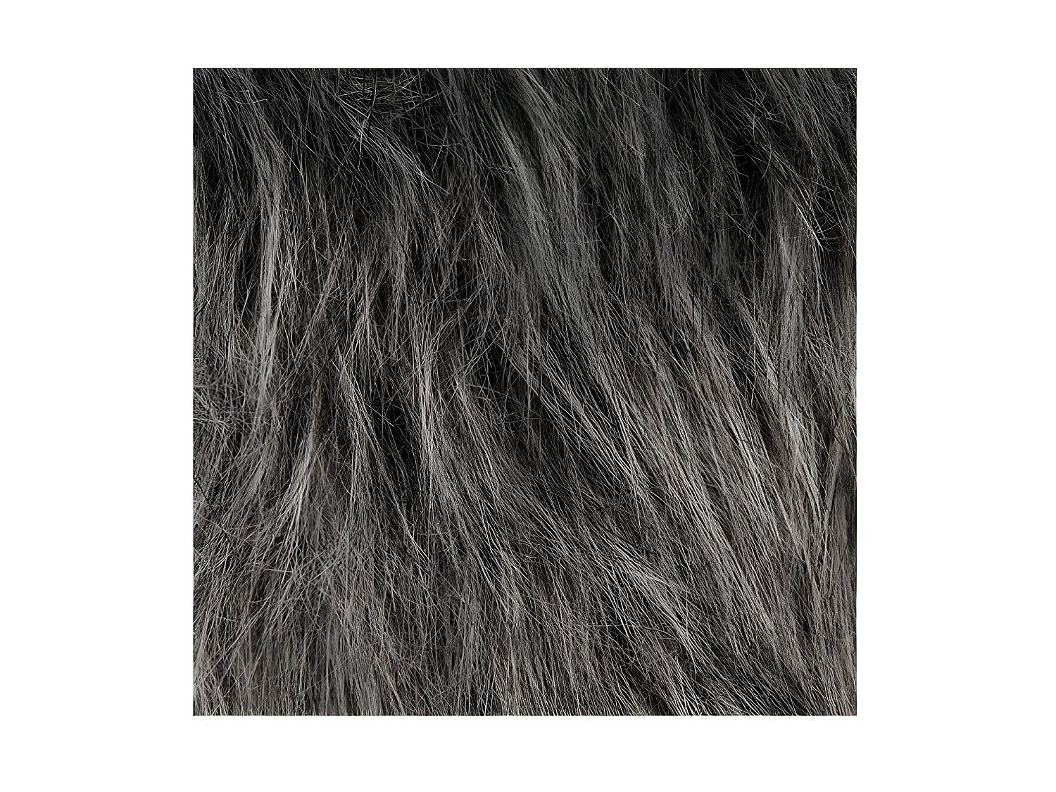 Taburete con asiento pelo de imitación Ø 29,5 x  41,5 cm