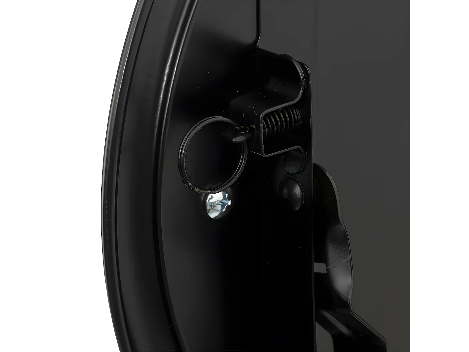 Tabouret pliant en Velours Gris et Métal Noir