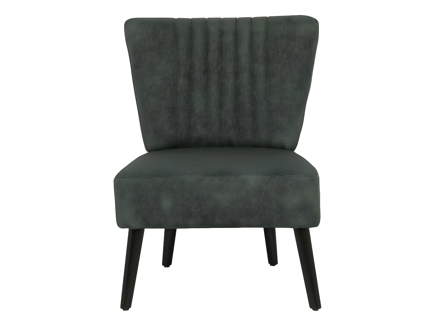 Fauteuil en tissu "Zoé" - 1 place - Gris foncé