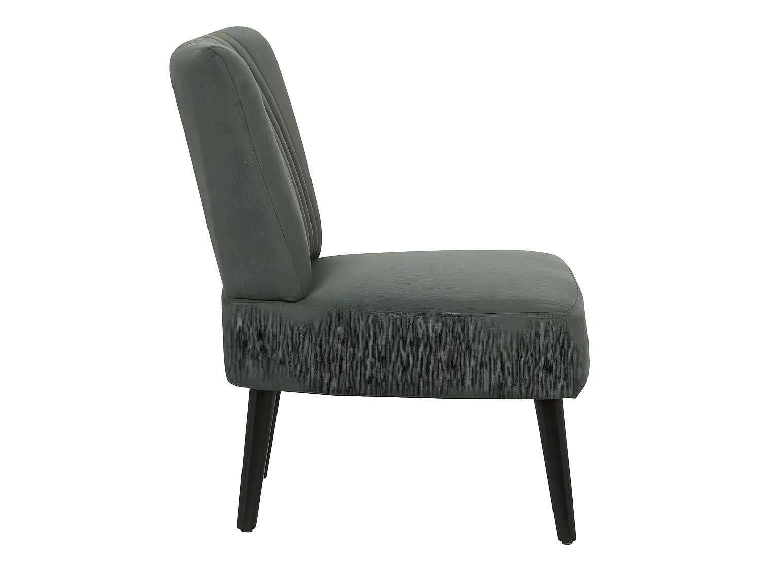 Fauteuil en tissu "Zoé" - 1 place - Gris foncé