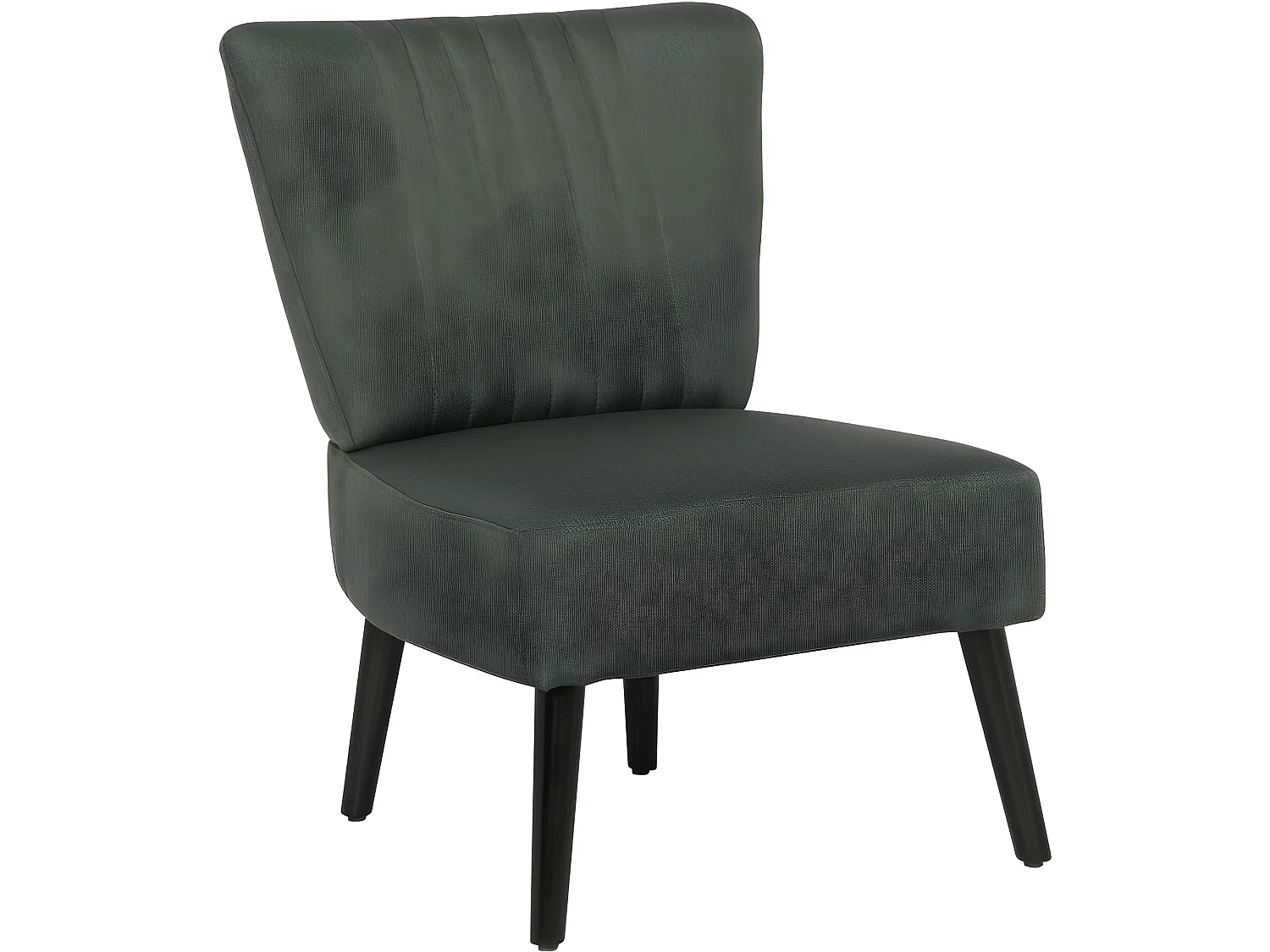 Fauteuil en tissu "Zoé" - 1 place - Gris foncé