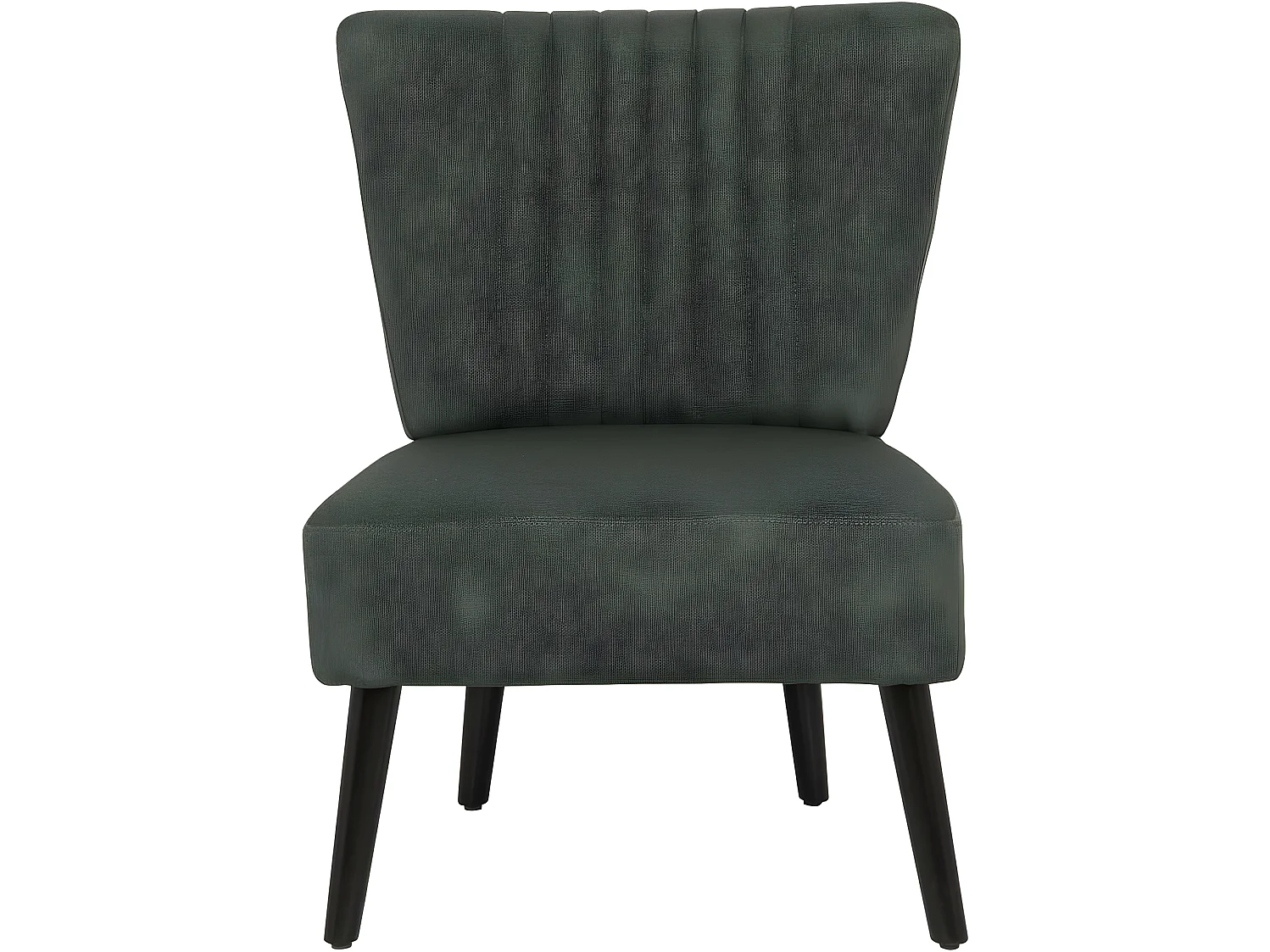 Fauteuil en tissu "Zoé" - 1 place - Gris foncé