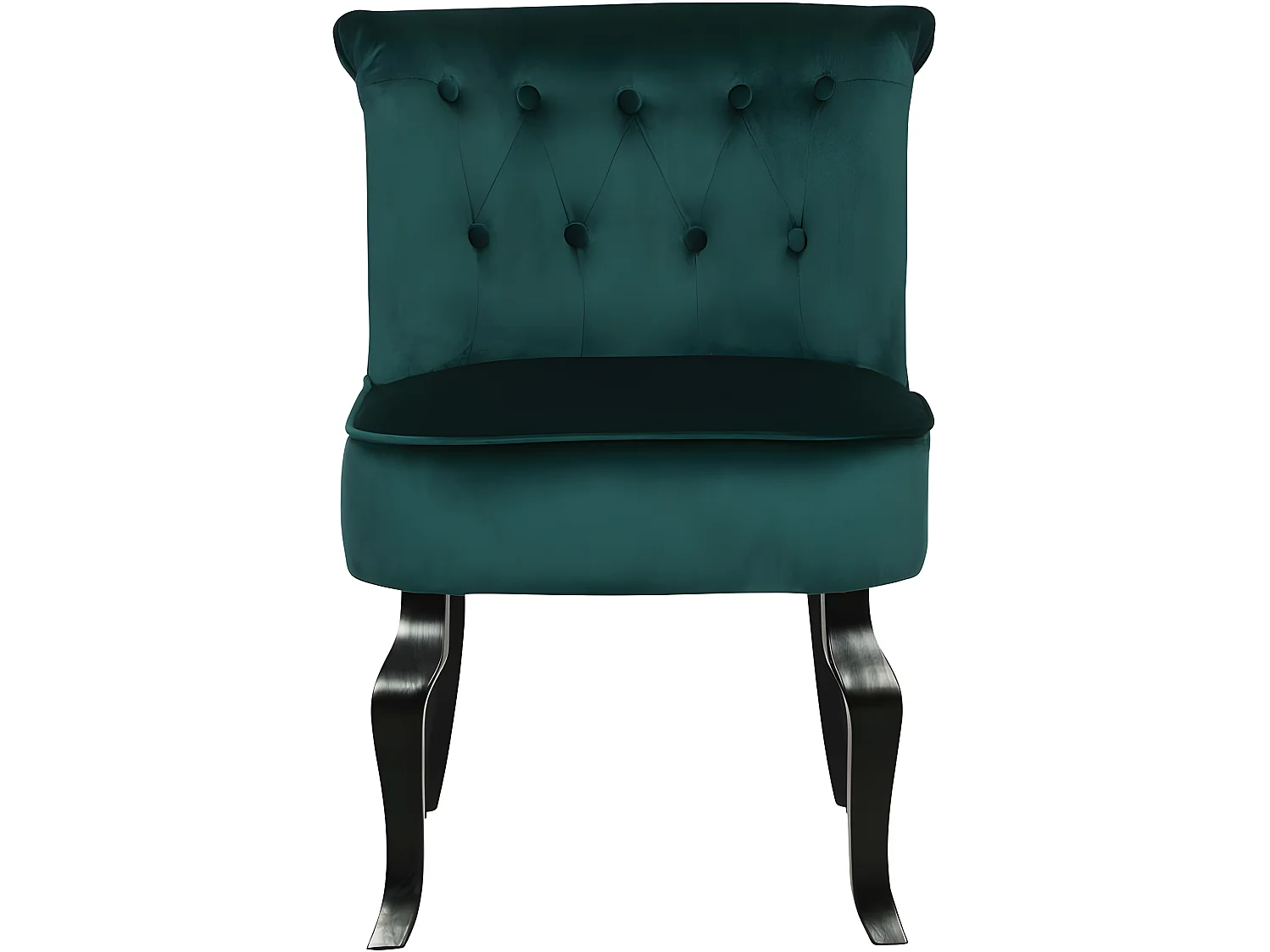 Poltrona in velluto "Louisa" - blu anatra
