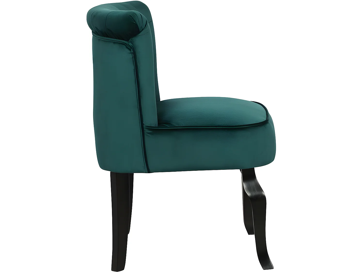 Poltrona in velluto "Louisa" - blu anatra
