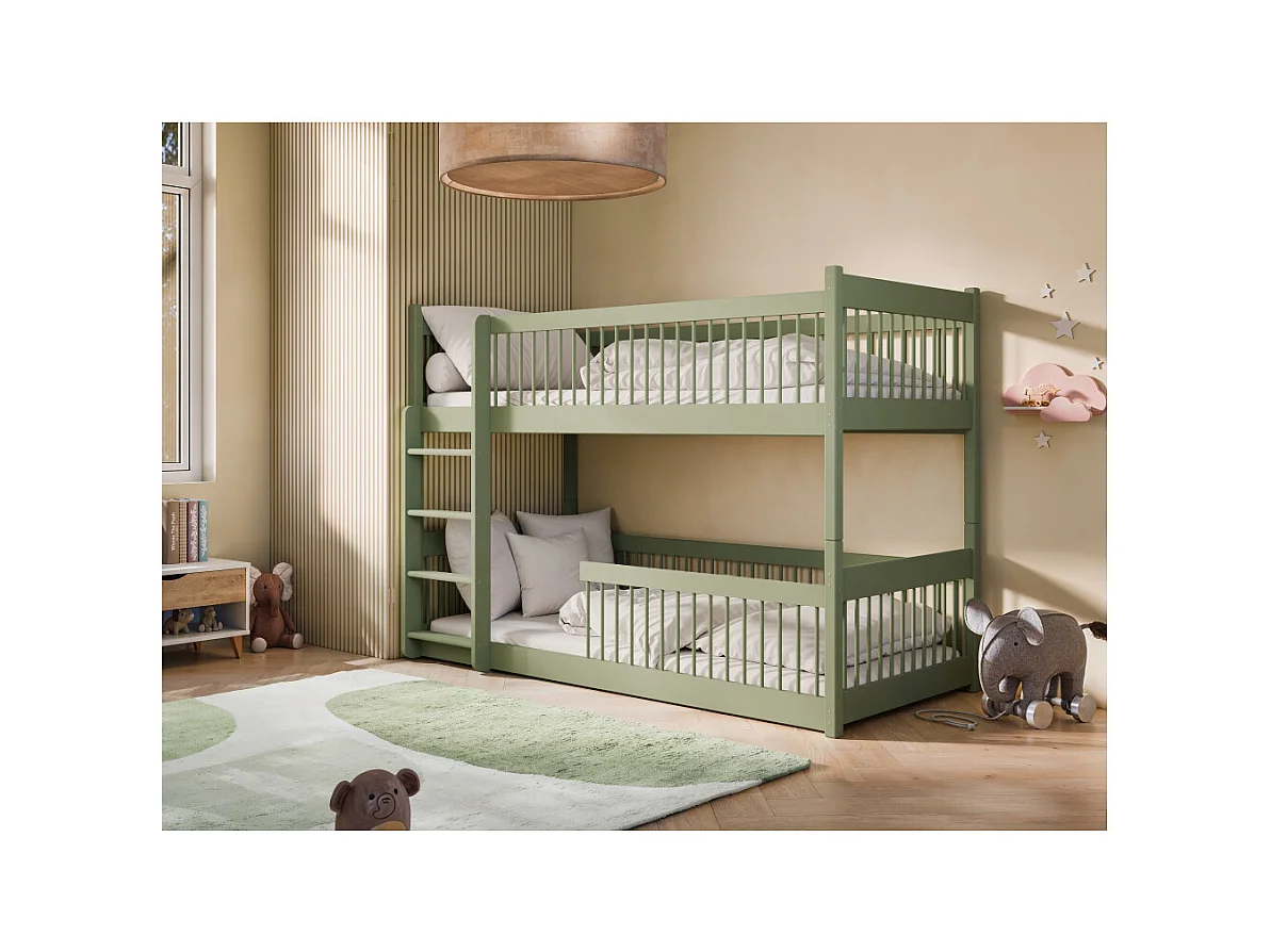 Lit Superposé MINELO 90x190 - Bois massif Livré avec sommiers