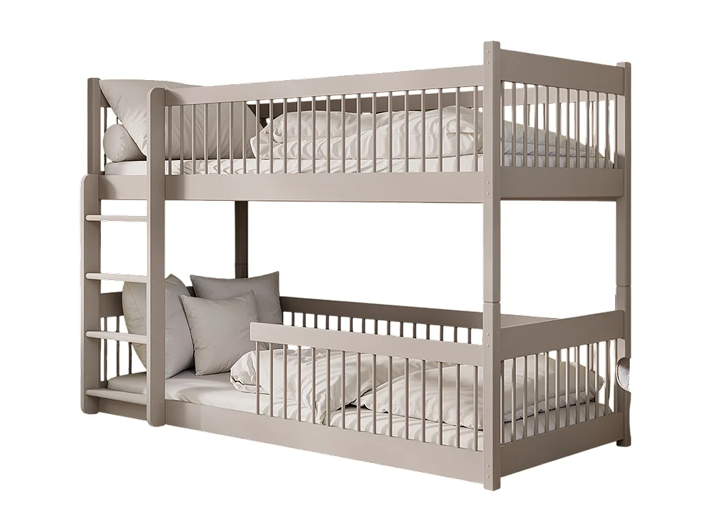 Lit Superposé Tomy 90x190 Blanc - blanc Livré avec sommiers, tiroir et matelas en mousse de 7cm