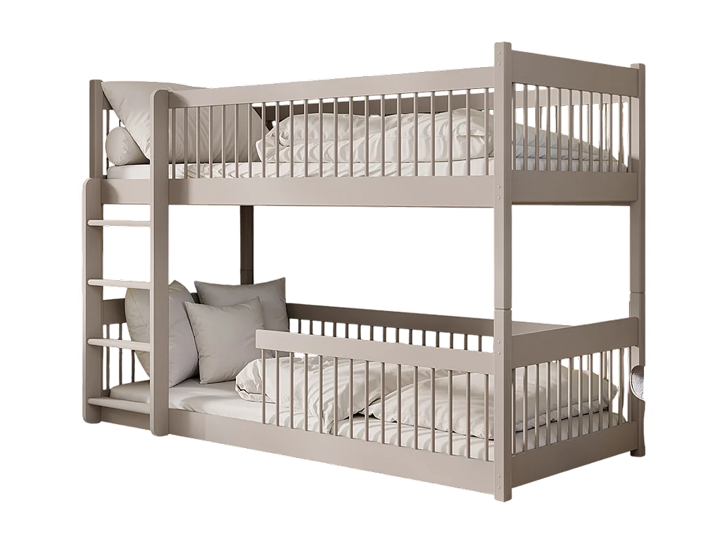 Lit Superposé Tomy 90x190 Blanc - blanc Livré avec sommiers, tiroir et matelas en mousse de 7cm
