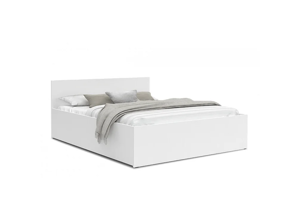 Lit coffre Panama 140x190 - Sommier inclus Blanc