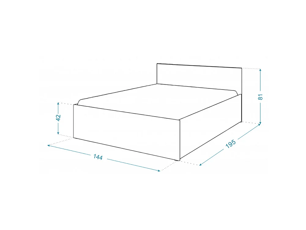 Lit coffre 140 x 190 cm Panama - Coffre de 740 L - Sommier inclus - Blanc