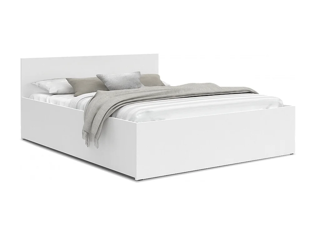 Lit coffre Panama 160x200 - Sommier inclus Blanc
