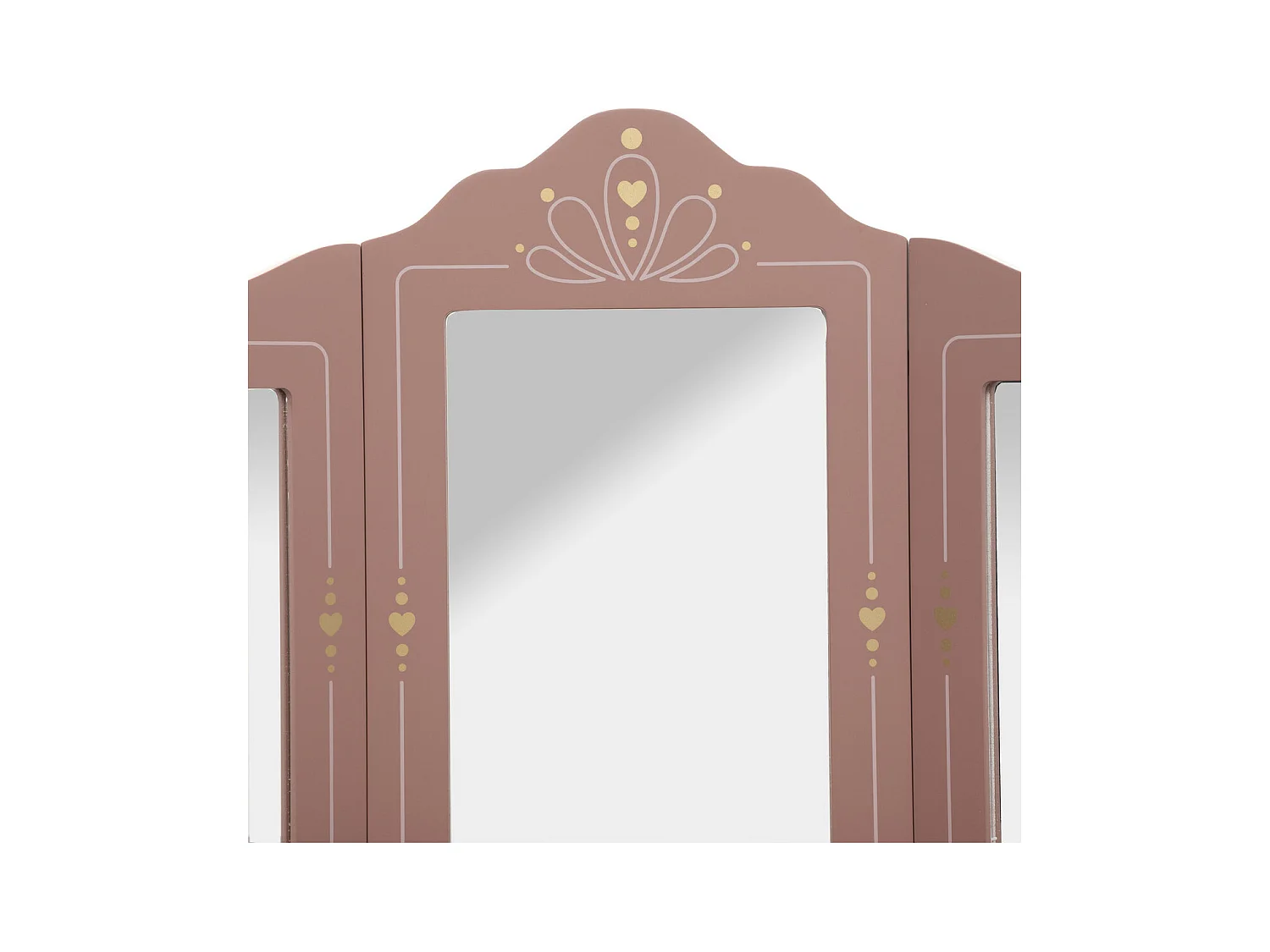 Coiffeuse Enfant et son Tabouret Rose antique