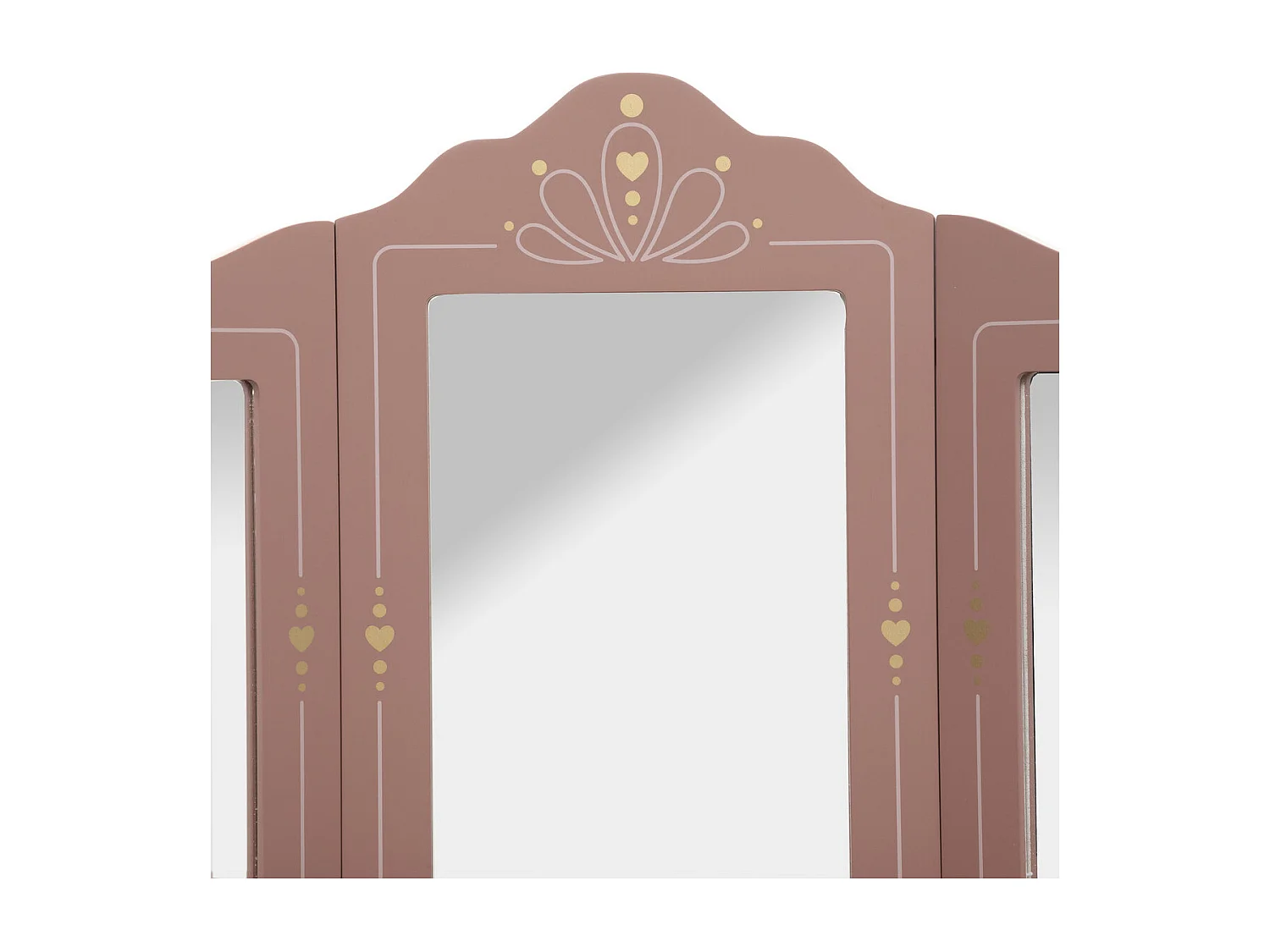 Coiffeuse Enfant et son Tabouret Rose antique